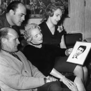 Mrs Freda Woodward and her husband Tom Woodward, (seated