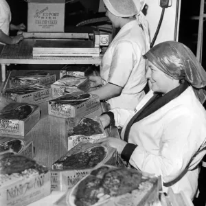 Mrs M Ireland and Miss I Pesticcio at Avana Bakery, Cardiff Print 1965 Mrs M Ireland and Miss I Pesticcio at Avana Bakery, Cardiff Print 1965