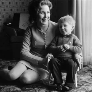 Mrs Maureen Davies and her son Peter, 2. 11th February 1972 Mrs Maureen Davies and her son Peter, 2. 11th February 1972