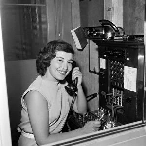 Mrs Norma Whitehouse aged 25, telephonist at Kumficar. Halifax in West Yorkshire