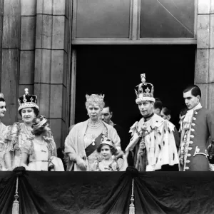 Buckingham Palace Coronation Balcony Print 1937