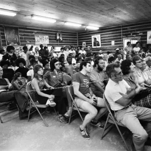 Muhammad Ali (Cassius Clay) in allenamento nel suo rifugio montano della Pennsylvania per la sua lotta.