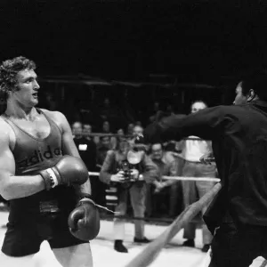 Muhammad Ali and Joe Bugner at Training Camp Print 1973 Muhammad Ali and Joe Bugner at Training Camp Print 1973