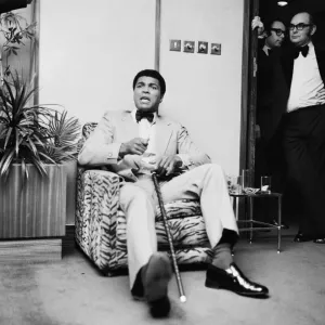 Muhammad Ali Hilton Hotel Press Conference Print 1974