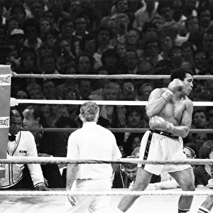 Muhammad Ali in his second match with Leon Spinks, at the Louisiana Superdome