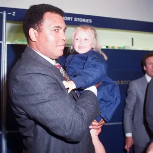 Muhammad Ali with Hannah Clarke Print 4th June 1992
