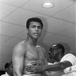 Muhammad Ali in training ahead of his second fight with Ken Norton