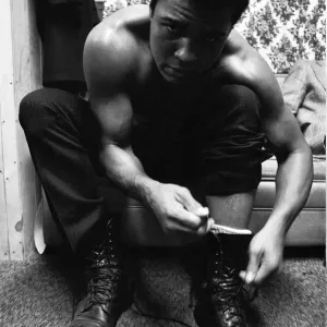 Muhammad Ali at his training camp in Deer Lake Pennsylanvia ahead of his rematch with Joe