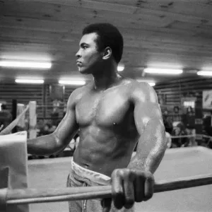 Muhammad Ali training at his camp in Deer Lake Pennsylvania. 23rd January 1974