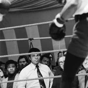 Muhammad Ali at John H Stracey's London Training Camp Print 1976