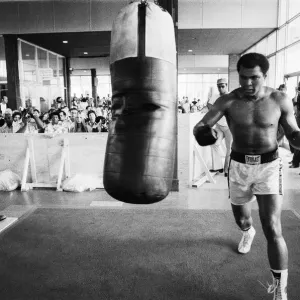 Muhammad Ali training at the Concord Hotel in Catskill Mountains Muhammad Ali training at the Concord Hotel in Catskill Mountains
