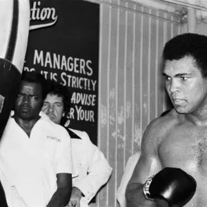 Muhammad Ali training at Gleasons Gym in New York, for his World Heavyweight Title Muhammad Ali training at Gleasons Gym in New York, for his World Heavyweight Title