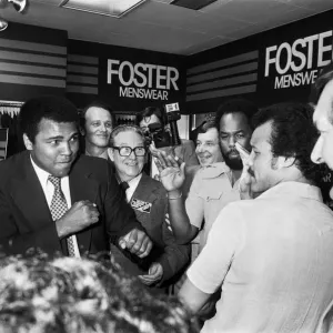 Muhammad Ali at the Bull Ring Shopping Centre Print 1979