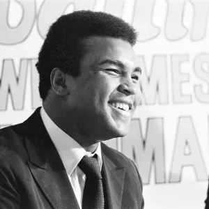 Muhammad Ali at Birmingham New Street Print 1971