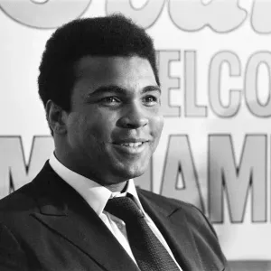 Muhammad Ali visits the co-op and Birmingham New Street railway station during his Muhammad Ali visits the co-op and Birmingham New Street railway station during his