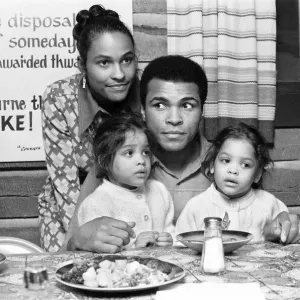 Muhammad Ali with Family Print, 19th January 1974