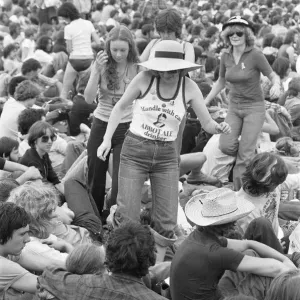 Blackbushe Aerodrome Music Fans Print 15th July 1978 Blackbushe Aerodrome Music Fans Print 15th July 1978