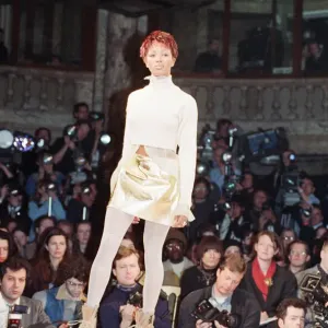 Naomi Campbell at London Fashion Week Print 1993 Naomi Campbell at London Fashion Week Print 1993