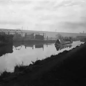 Wolverhampton Manure Lock Basin Print 1950