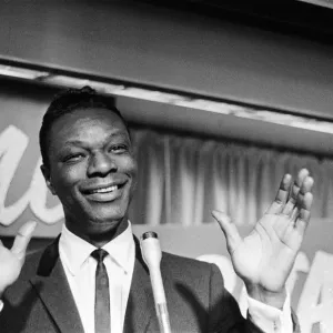 Nat King Cole, American singer, and pianist performing in London Nat King Cole, American singer, and pianist performing in London
