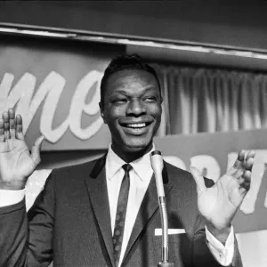 Nat King Cole, American singer, and pianist performing in London Nat King Cole, American singer, and pianist performing in London