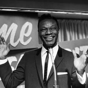 Nat King Cole, American singer, and pianist performing in London Nat King Cole, American singer, and pianist performing in London