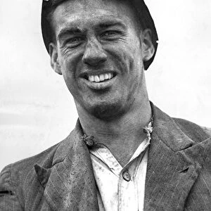 Nat Lofthouse Bolton Wanderers. Photographed in 1946 when he was a miner at Mosley Common