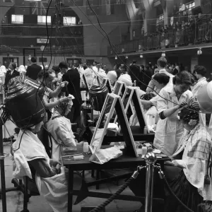 Vintage Print of 1955 National Hairdressing Competition