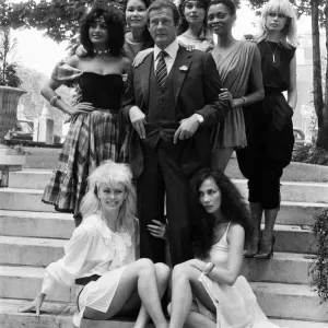 For Your Eyes Only Print - Roger Moore and Bond Girls, 23rd June 1981 For Your Eyes Only Print - Roger Moore and Bond Girls, 23rd June 1981