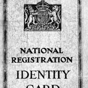 British National Registration Identity Card Print 1939 British National Registration Identity Card Print 1939