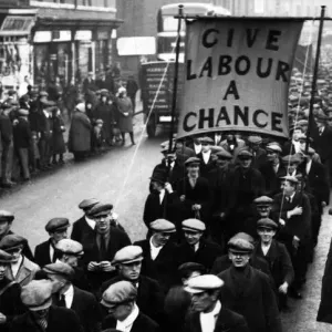 National Unemployed Workers Movement Hunger March. seen here levying Newcastle National Unemployed Workers Movement Hunger March. seen here levying Newcastle