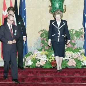 NATO meeting held a Lancaster House, London. President of the United States George Bush
