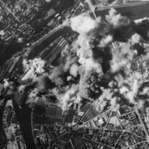 The Nazi run Renault motor and armaments plant at Billancourt on the outskirts of Paris