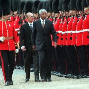 Nelson Mandela and Prince Philip Print, July 1996