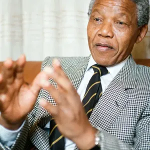 Nelson Mandela Print - ANC Leader in Soweto Home 1990