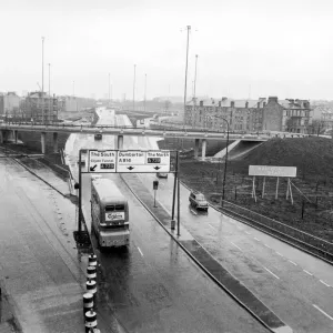 Clyde Tunnel Approach Print circa 1963