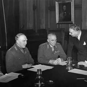 New Army Council meeting in session in the historic surroundings of the conference room New Army Council meeting in session in the historic surroundings of the conference room