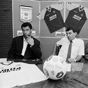 New Aston Villa signings, with manager Graham Taylor. Left to right, Paul McGrath