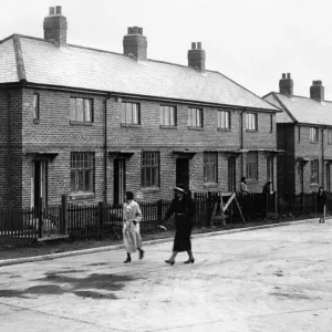 New Council Houses on Ridges Farm Estate, North Shields Print 1933 New Council Houses on Ridges Farm Estate, North Shields Print 1933