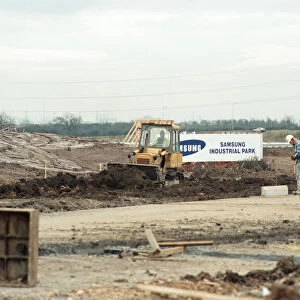 The new factory for Samsung under construction at Wynyard Business Park. 14th March 1995