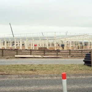 The new factory for Samsung under construction at Wynyard Business Park. 14th March 1995 The new factory for Samsung under construction at Wynyard Business Park. 14th March 1995
