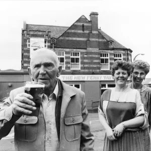 Print of The New Ferry Tavern, a photograph in black and white