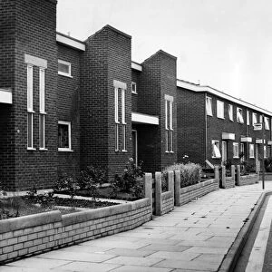New housing development behind Hough Green Station. 27th July 1973