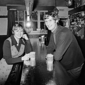 1975 New Inn Landlord and Landlady Print 1975 New Inn Landlord and Landlady Print