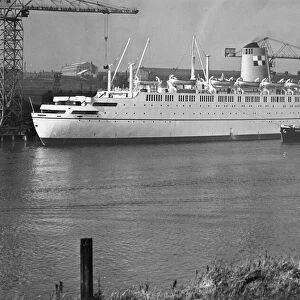 The new liner Empress of England ship (now called Ocean Monarch 1970