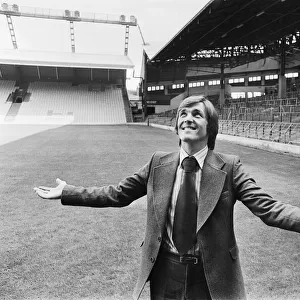 New Liverpool signing Kenny Dalglish at Anfield after completing his transfer from Celtic