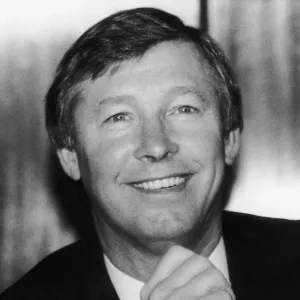 New Manchester United manager Alex Ferguson smiles after his appointment at Old Trafford New Manchester United manager Alex Ferguson smiles after his appointment at Old Trafford