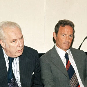 New Manchester United manager Dave Sexton with chairman Louis Edwards shortly after
