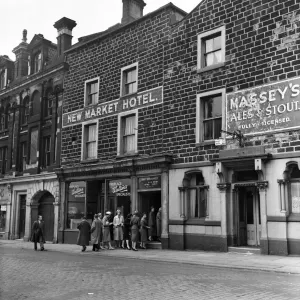 Albergo del Nuovo Mercato a Burnley. Maggio 1959 Albergo del Nuovo Mercato a Burnley. Maggio 1959