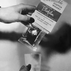 The new packet of Scotch'idea - a measure of Whisky wrapped in a new kind of The new packet of Scotch'idea - a measure of Whisky wrapped in a new kind of